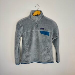 Patagonia Women’s Gray T-Snap Retool Polartec Sweater